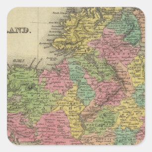 Ireland 14 square sticker