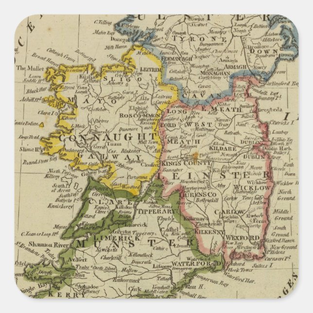 Ireland 19 square sticker (Front)