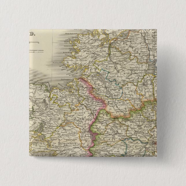 Ireland 4 2 inch square button (Front)