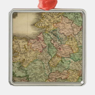 Ireland 6 metal ornament