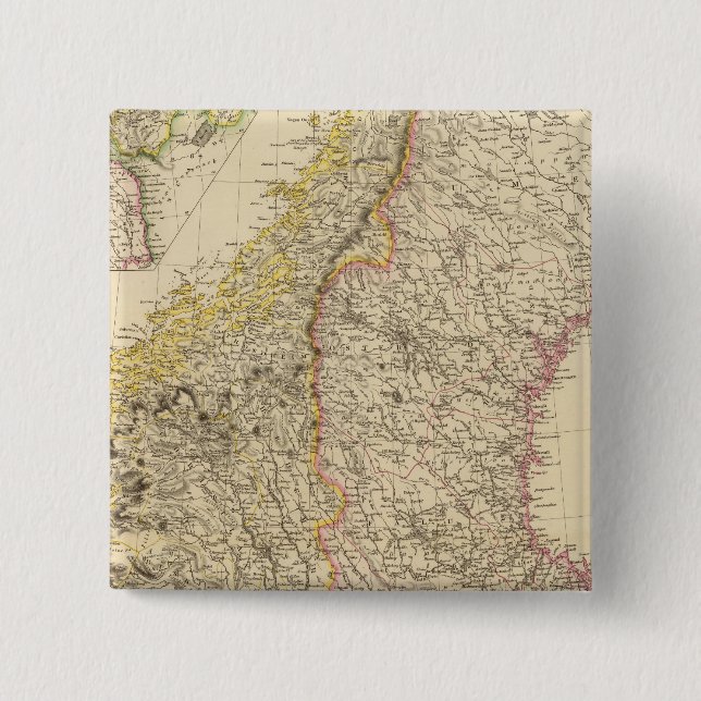 Ireland 8 2 inch square button (Front)