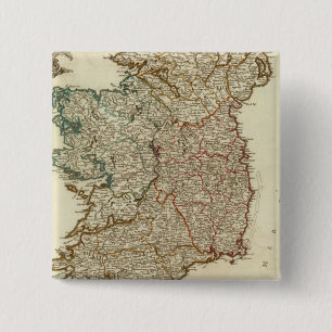 Ireland and England 2 Inch Square Button