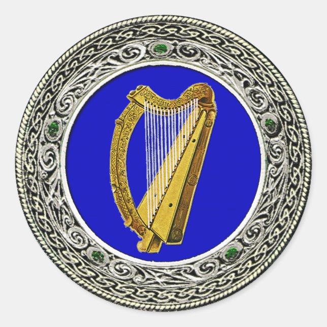 Ireland Arms Classic Round Sticker (Front)