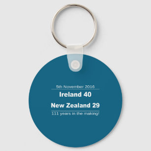 Ireland Beat New Zealand All Blacks - Irish Rugby  Keychain