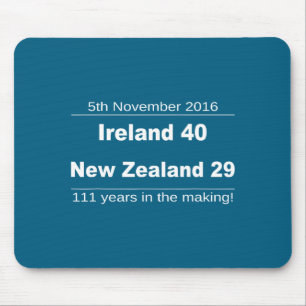Ireland Beat New Zealand All Blacks - Irish Rugby  Mouse Pad