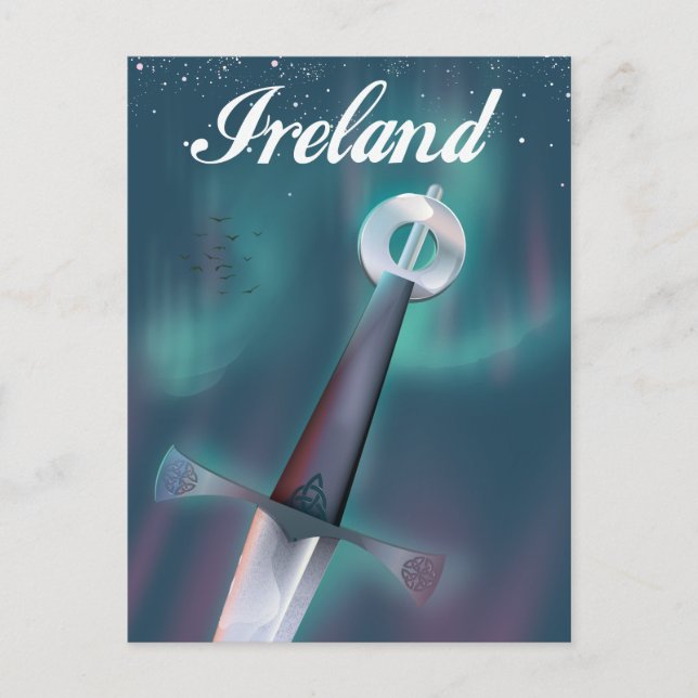 ireland celtic sword postcard (Front)