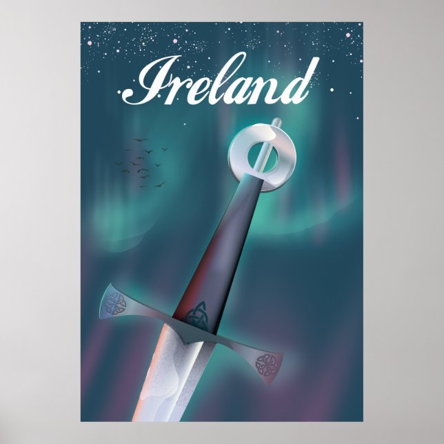 ireland celtic sword poster (Front)