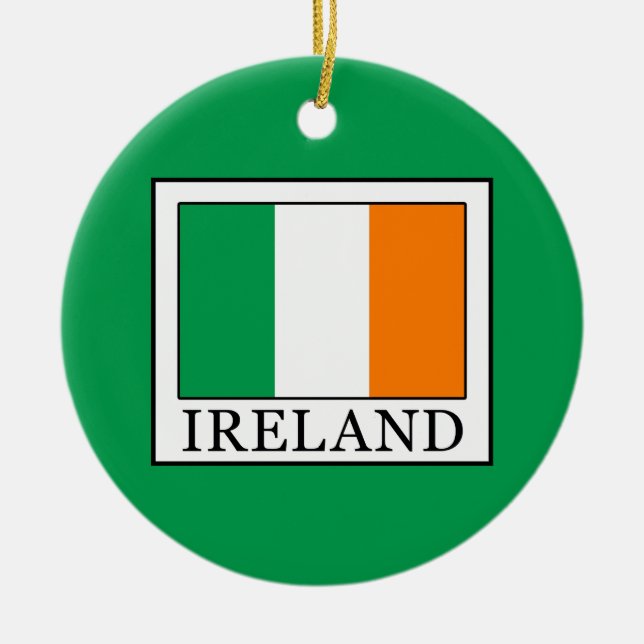 Ireland Ceramic Ornament (Front)