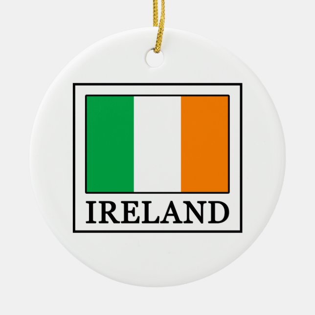 Ireland Ceramic Ornament (Front)