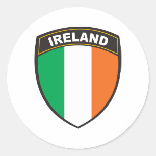 Ireland Classic Round Sticker