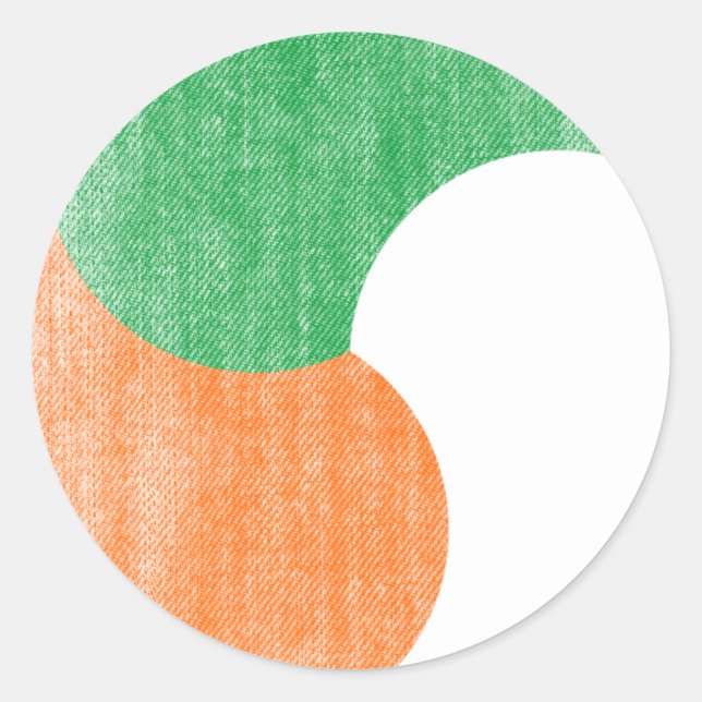 IRELAND CLASSIC ROUND STICKER (Front)