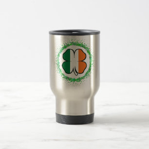 Ireland Clover Saint Patrick's Day Travel Mug