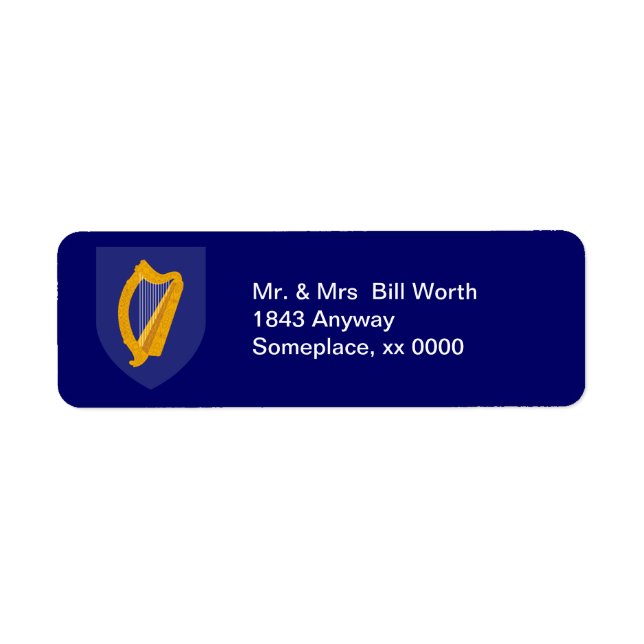 Ireland COA Return Address Label (Front)