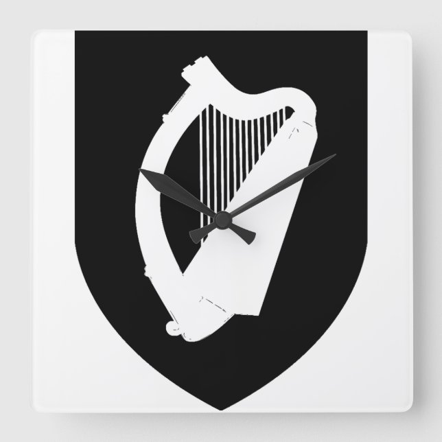 Ireland Coat of arms  Square Wall Clock (Front)