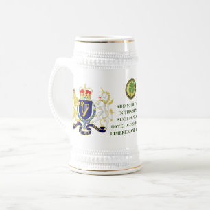 IRELAND CREST Personalized Beer Stein