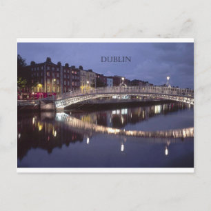 Ireland Dublin Bridge night (St.K) Postcard