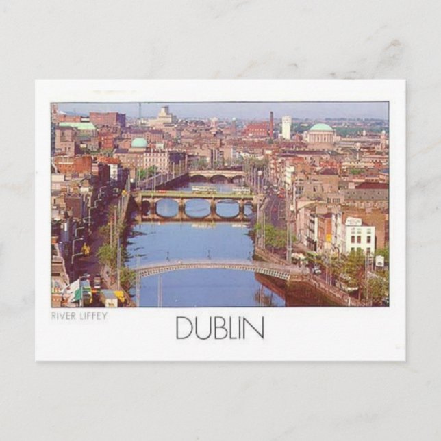 Ireland Dublin River Liffey (St.K.) Postcard (Front)