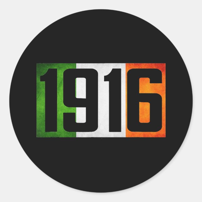 Ireland Easter Rising 1916 Irish rebellion flag Classic Round Sticker (Front)