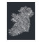 Ireland Eire City Text map