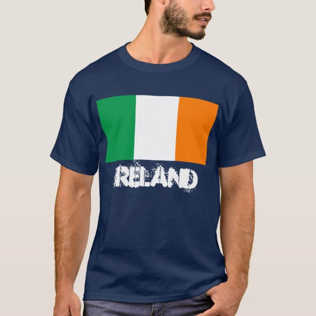 Ireland (Éire) Irish Flag T-Shirt (Front)