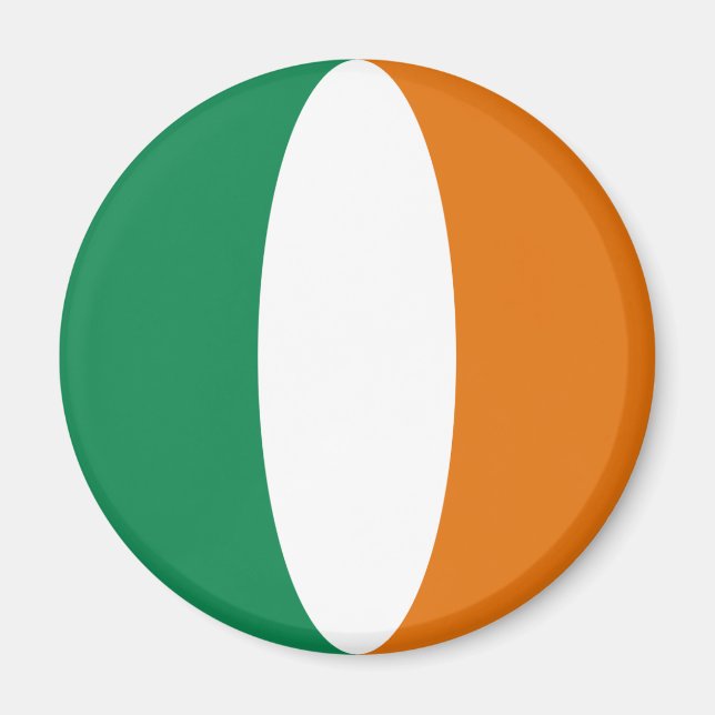 Ireland Fisheye Flag Magnet (Front)