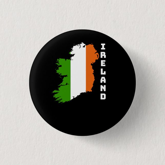 Ireland Flag 1 Inch Round Button (Front)