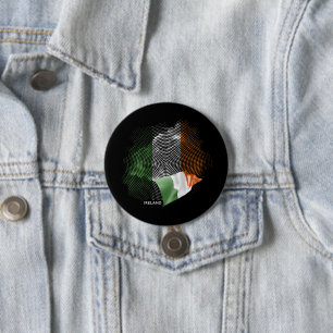 Ireland flag 3 inch round button