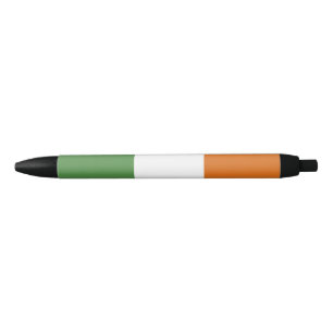 Ireland flag black ink pen