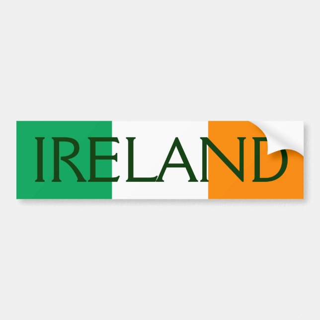 ireland flag bumper sticker (Front)