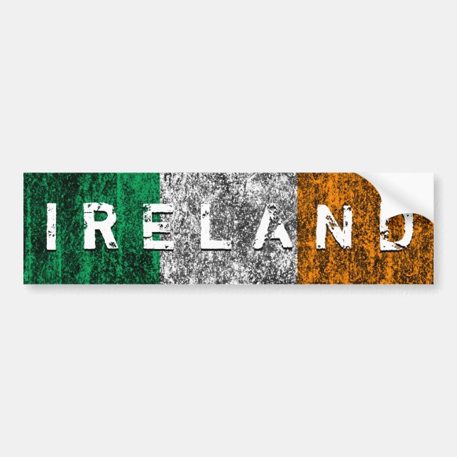 ireland flag bumper sticker (Front)