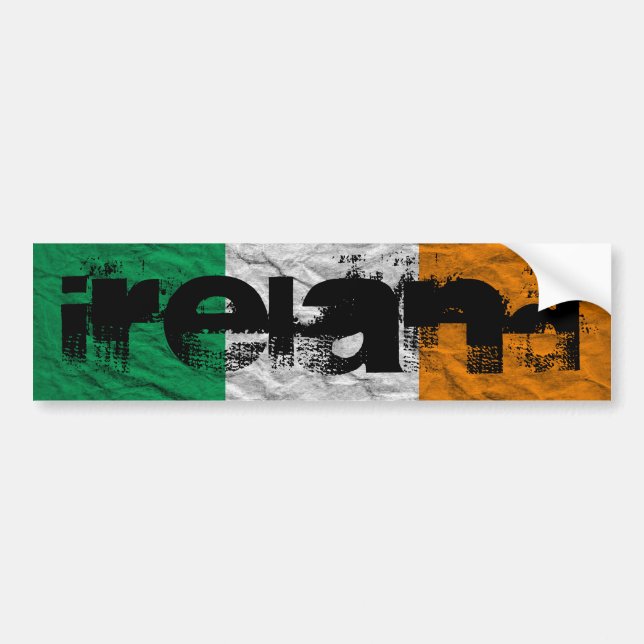 ireland flag bumper sticker (Front)
