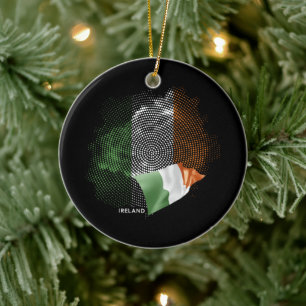 Ireland flag ceramic ornament