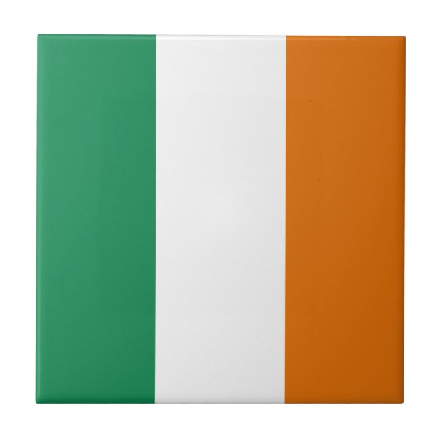 Ireland Flag Ceramic Tile (Front)