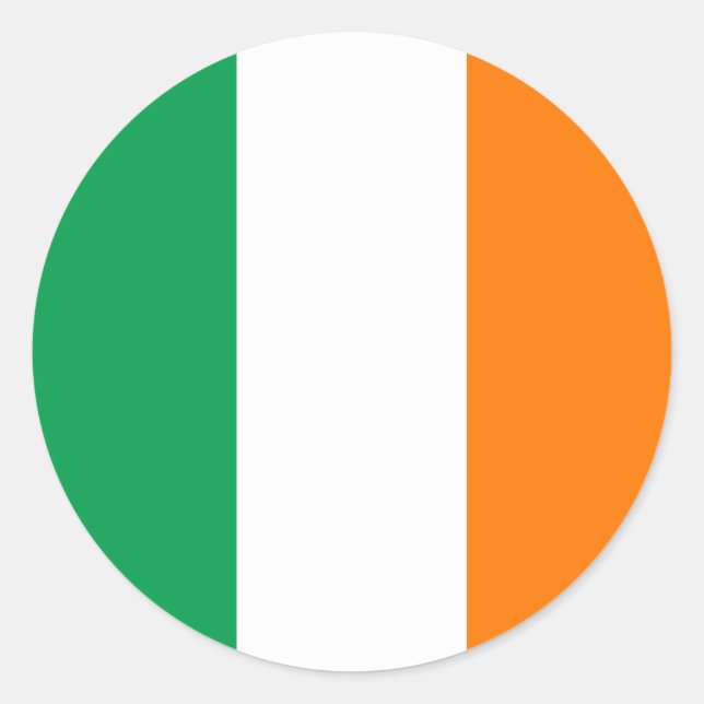 Ireland Flag Classic Round Sticker (Front)