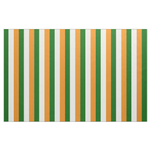 Ireland flag colour, Orange, white, green Fabric