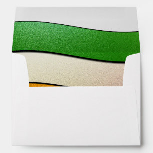 Ireland Flag Colours-Chrome by Shirley Taylor Envelope