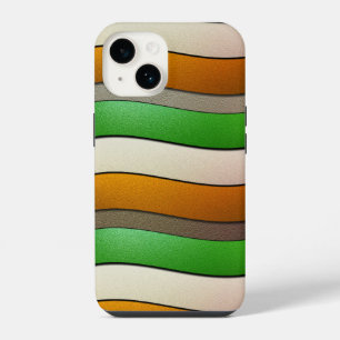 Ireland Flag Colours-Chrome by Shirley Taylor iPhone 14 Case