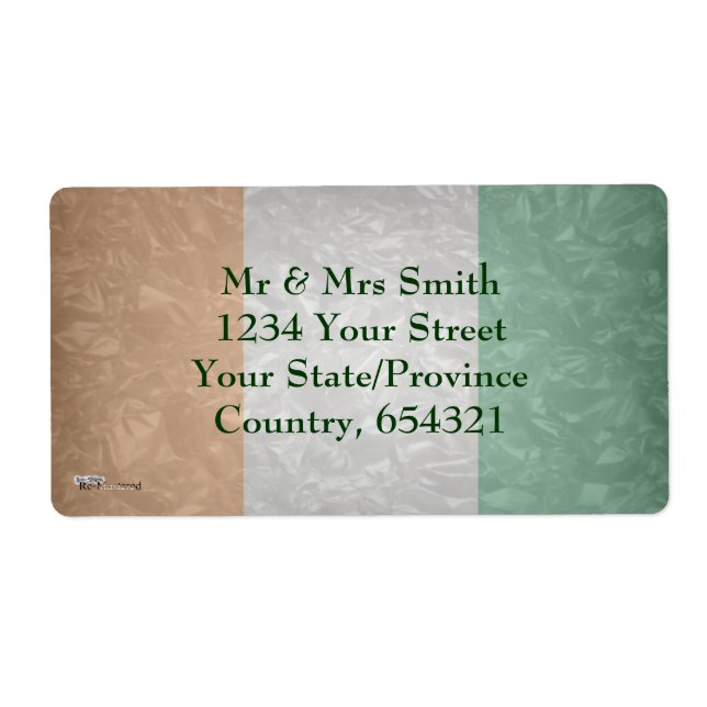 Ireland Flag - Crinkled (Front)