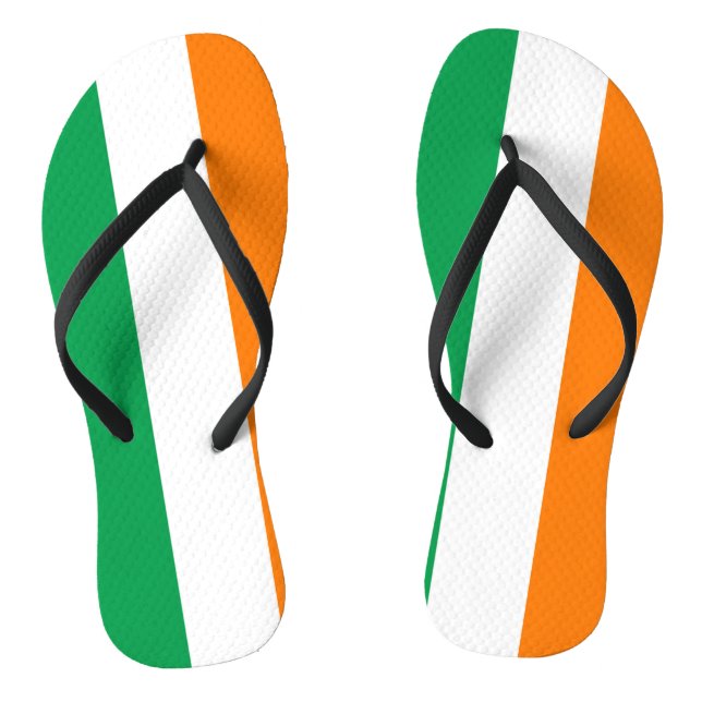 Ireland Flag Flip Flops (Footbed)