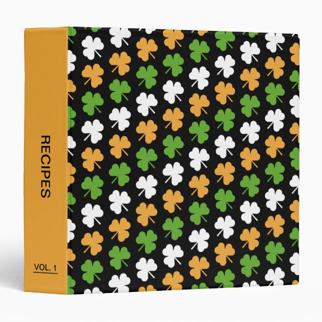 Ireland flag from shamrocks binder (Front/Spine)