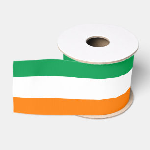 Ireland flag grosgrain ribbon