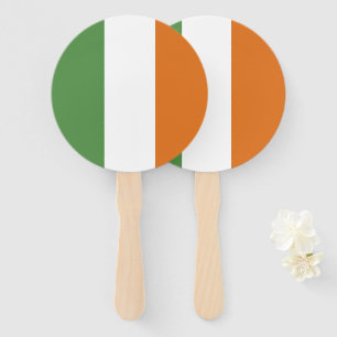 Ireland flag hand fan