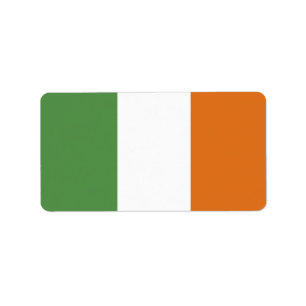 Ireland flag label
