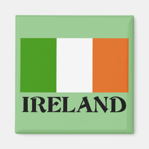 Ireland Flag, labeled, Magnet