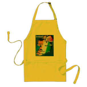 Ireland Flag Map apron