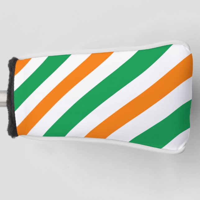 Ireland flag pattern golf head cover (Front)