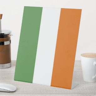 Ireland flag pedestal sign