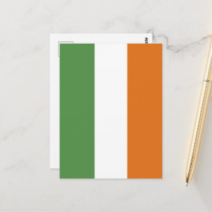 Ireland flag postcard