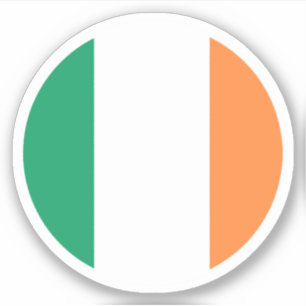 Ireland Flag Round Sticker