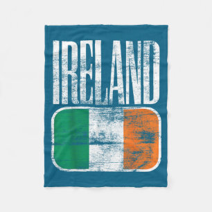 Ireland Flag Suprt  Fleece Blanket